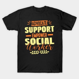 School Social Worker & Mental Health Awareness Month T-Shirt